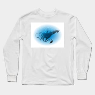 Giant Squid Illustration Long Sleeve T-Shirt